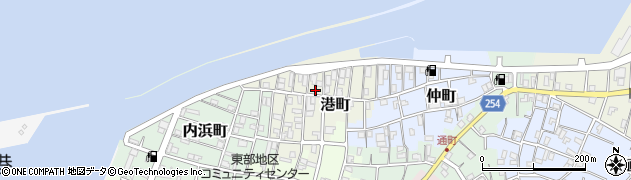 千葉県銚子市港町周辺の地図