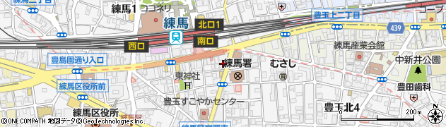 珈琲館練馬南店周辺の地図