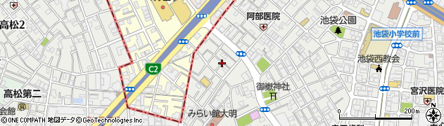 東京都豊島区池袋3丁目38周辺の地図