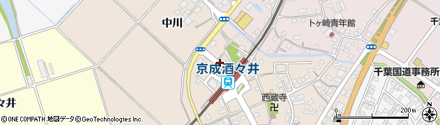 京成酒々井駅西口周辺の地図