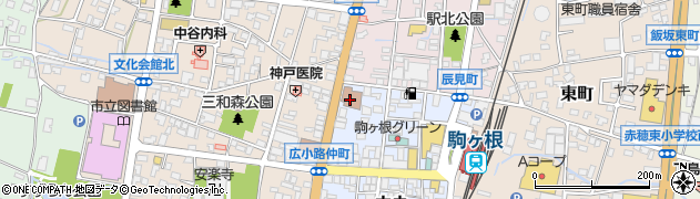駒ヶ根郵便局 ＡＴＭ周辺の地図