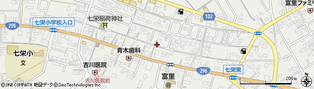 千葉県富里市七栄349周辺の地図