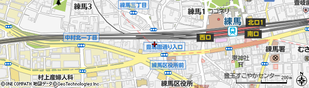 東京都練馬区練馬3丁目1-2周辺の地図