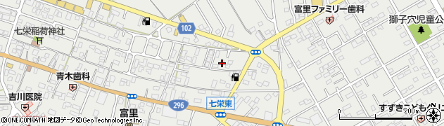 千葉県富里市七栄392周辺の地図
