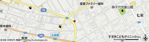 千葉県富里市七栄416周辺の地図