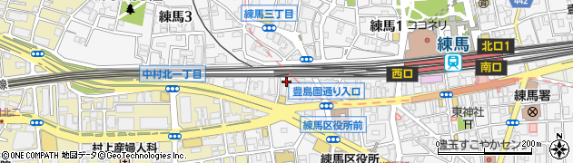 東京都練馬区練馬3丁目1-13周辺の地図