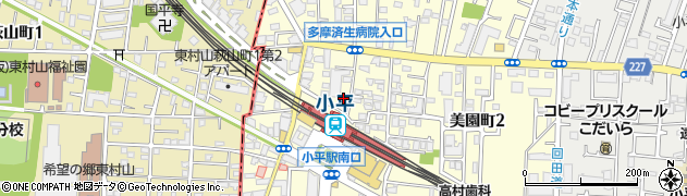 ファミリーマート小平駅北口店周辺の地図