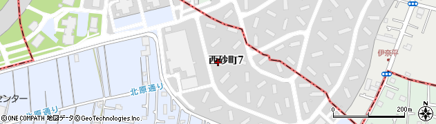 東京都立川市西砂町7丁目周辺の地図