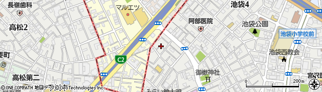 東京都豊島区池袋3丁目39周辺の地図