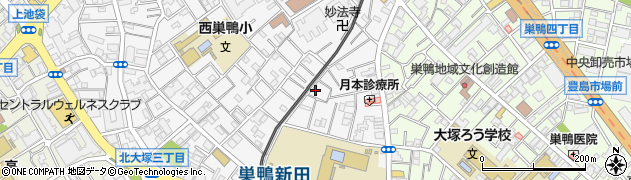 東京都豊島区西巣鴨2丁目4-4周辺の地図