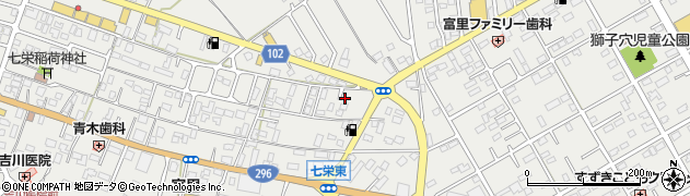 千葉県富里市七栄393-12周辺の地図