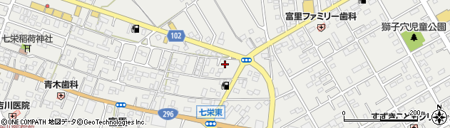千葉県富里市七栄394周辺の地図