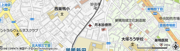 東京都豊島区西巣鴨2丁目4-6周辺の地図