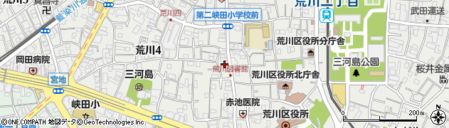 東京都荒川区荒川4丁目24周辺の地図
