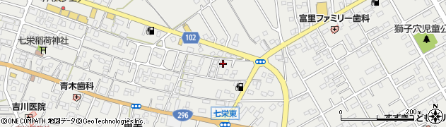 千葉県富里市七栄388周辺の地図