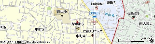西東京市役所　中町学童クラブ周辺の地図