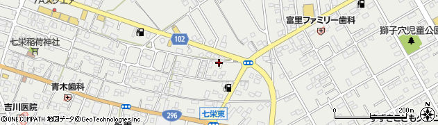 千葉県富里市七栄393周辺の地図