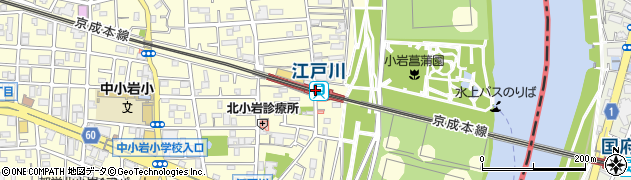 江戸川駅周辺の地図
