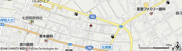 千葉県富里市七栄372周辺の地図