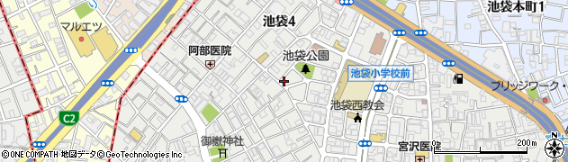 東京都豊島区池袋4丁目8-2周辺の地図