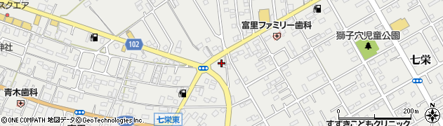 千葉県富里市七栄420周辺の地図