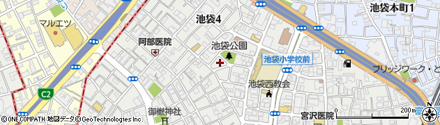 東京都豊島区池袋4丁目8周辺の地図