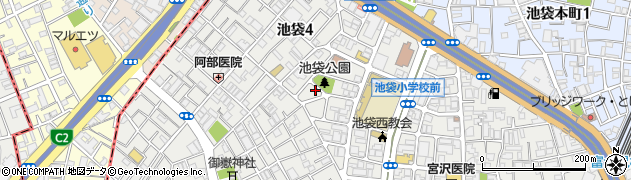 東京都豊島区池袋4丁目8-6周辺の地図