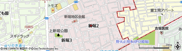 東京都東大和市新堀周辺の地図