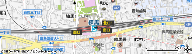 練馬駅周辺の地図