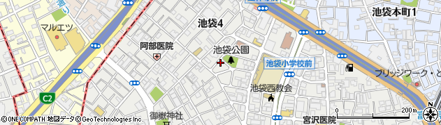 東京都豊島区池袋4丁目8-5周辺の地図