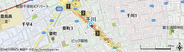東京都豊島区周辺の地図
