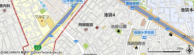 東京都豊島区池袋3丁目69-11周辺の地図
