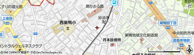 東京都豊島区西巣鴨2丁目9周辺の地図