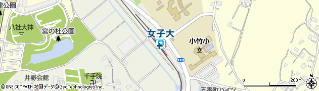 女子大駅周辺の地図