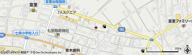 千葉県富里市七栄445周辺の地図