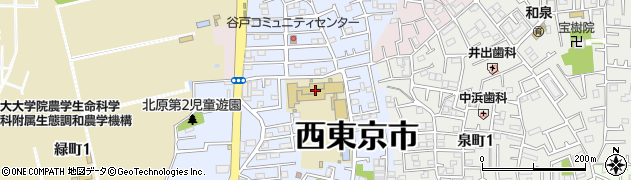西東京市立田無第二中学校周辺の地図