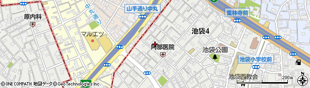 東京都豊島区池袋3丁目70周辺の地図
