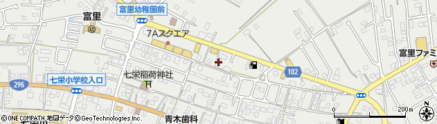 千葉県富里市七栄443周辺の地図
