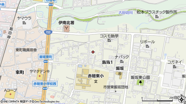 〒399-4102 長野県駒ヶ根市飯坂の地図