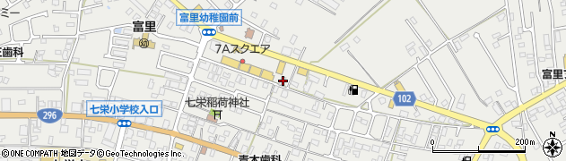 千葉県富里市七栄448周辺の地図