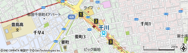 東京都豊島区要町3丁目22周辺の地図