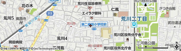 東京都荒川区荒川4丁目50周辺の地図