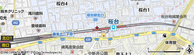 練馬警察署桜台交番周辺の地図