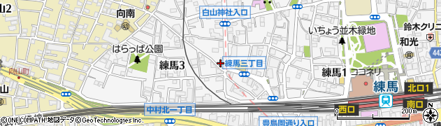 セブンイレブン練馬豊島園通り店周辺の地図