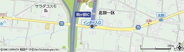 インター入口周辺の地図