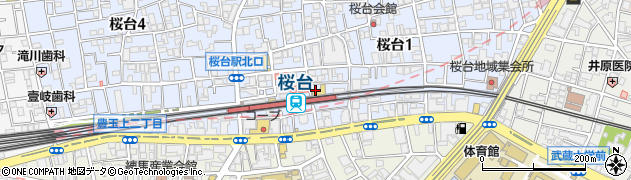 西友桜台店周辺の地図