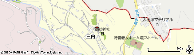 東京都あきる野市三内586周辺の地図