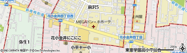 ＭＥＧＡドン・キホーテ東久留米店周辺の地図