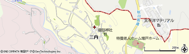 東京都あきる野市三内601周辺の地図