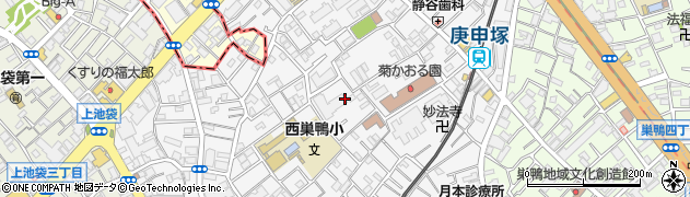 東京都豊島区西巣鴨2丁目周辺の地図